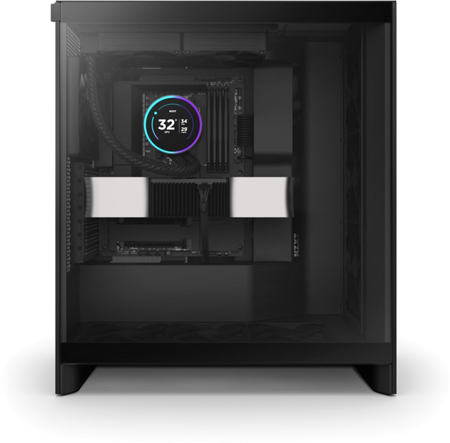 Система рідинного охолодження NZXT Kraken Elite 240 мм AIO liquid cooler, Display, Radiator Fans Black (RL-KN24E-B2) - зображення 6