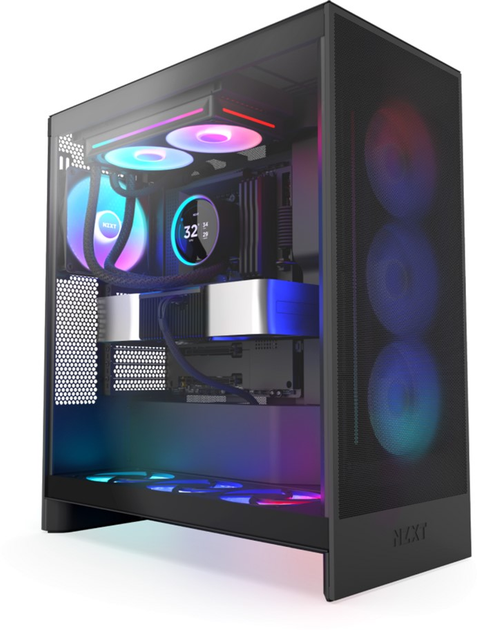Chłodzenie cieczą NZXT Kraken Elite RGB 240 mm AIO liquid cooler w/Display, RGB, Fans Black (RL-KR24E-B2) - obraz 5