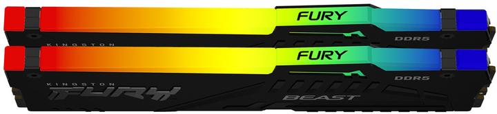 Pamięć RAM Kingston Fury DDR5-6000 16384MB PC5-48000 (Kit of 2x8192) Beast RGB Black (KF560C30BBEAK2-16) - obraz 4