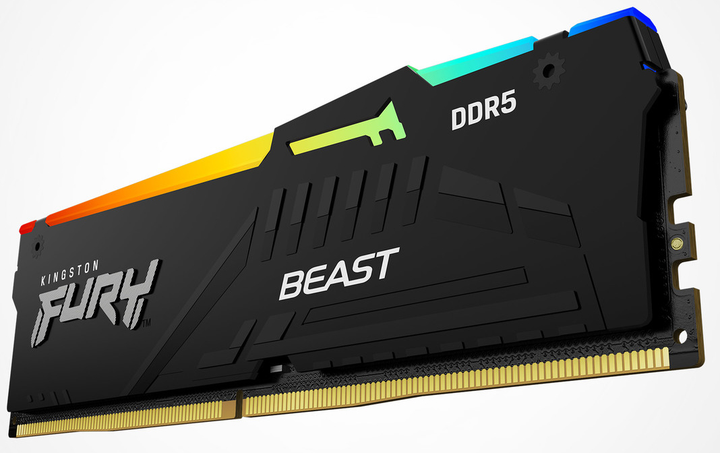 Pamięć RAM Kingston Fury DDR5-6000 16384MB PC5-48000 (Kit of 2x8192) Beast RGB Black (KF560C30BBEAK2-16) - obraz 5
