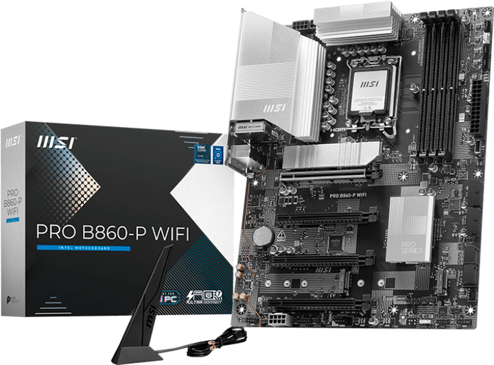 Материнська плата MSI PRO B860-P Wi-Fi (s1851, Intel B860, PCI-Ex16) (7E41-001R) - зображення 5