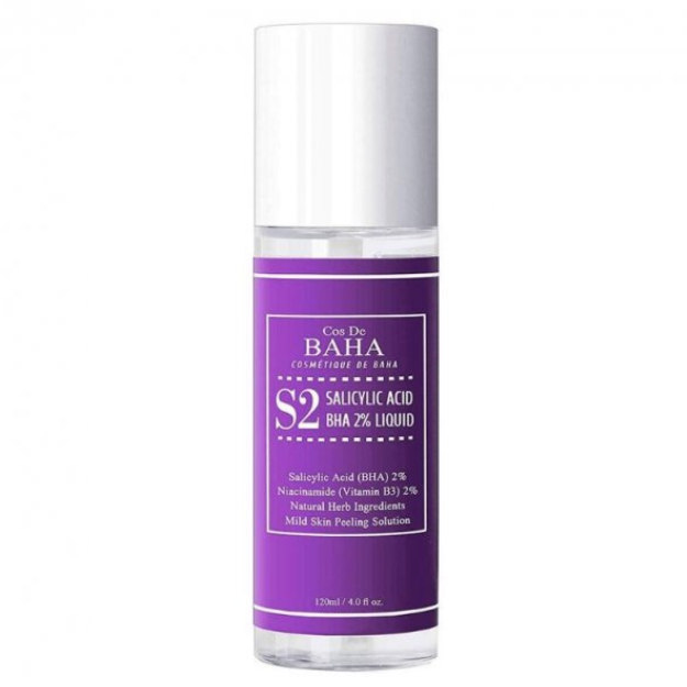 Есенція відлущуюча для проблемної шкіри Cos de Baha Salicylic Acid 2% Liquid 120ml - Фото 1 Есенція відлущуюча для проблемної шкіри Cos de Baha Salicylic Acid 2% Liquid 120ml - изображение 1