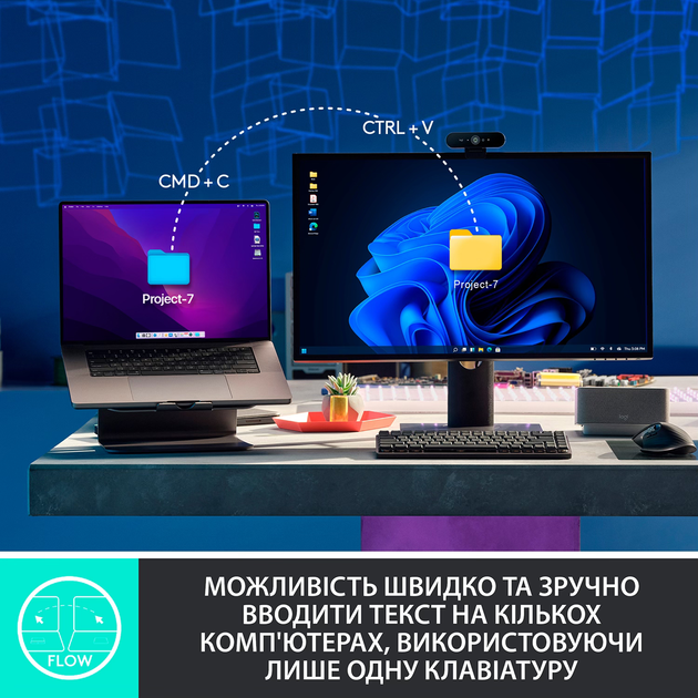 Клавіатура бездротова Logitech MX Mechanical Wireless Illuminated Performance Graphite (920-010759) - зображення 9