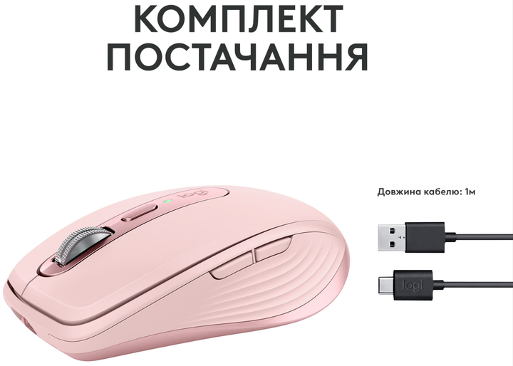 Мышь Logitech MX Anywhere 3S Bluetooth Rose (910-006931) - изображение 9