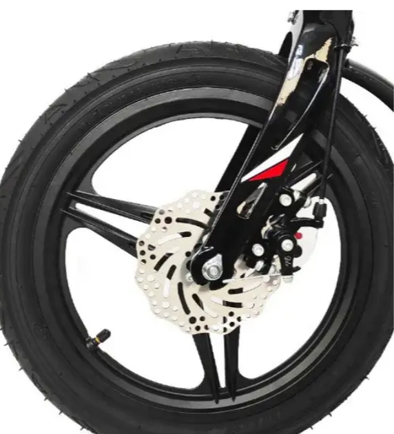 Детский велосипед Crosser Hunter Premium 16″ красный с дисковыми механическими тормозами 1 скоростью магниевой рамой надувными колесами и максимальным весом до 60 кг - изображение 4