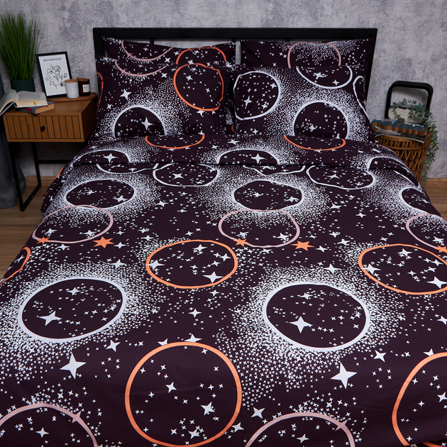 Набір Moon&Star Бязь Gold Люкс Cosmic Vibes Простирадло 200х220 см + 2 наволочки 40х60 см (MS-880000162) від Rozetka на платформі USKIDKA Акція на Набір Moon&Star Бязь Gold Люкс Cosmic Vibes Простирадло 200х220 см + 2 наволочки 40х60 см (MS-880000162) від Rozetka