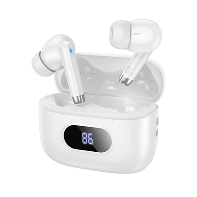 Беспроводные TWS наушники Hoco EQ2 Plus, вакуумные, BT5.4, 40mAh, 320mAh, 7h, white - изображение 2