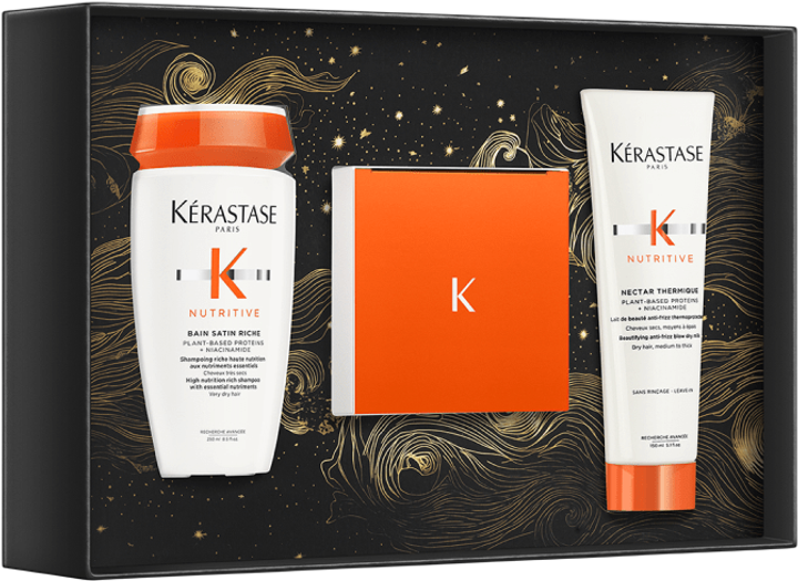 Zestaw do pielęgnacji włosów Kerastase Nutritive Intense Szampon 250 ml + Maska 200 ml + Nektar termiczny 150 ml (3474637238797) - obraz 1