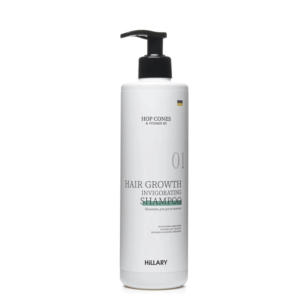 Шампунь для роста волос Hillary Hop Cones & B5 Hair Growth Invigorating 500 мл 2314956280279 - Фото 2 Шампунь для роста волос Hillary Hop Cones & B5 Hair Growth Invigorating 500 мл 2314956280279 - изображение 2