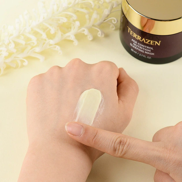 Омолоджуюча поживна нічна маска TERRAZEN AGE CONTROL NUTRITION SLEEPING MASK, 80 мл - Фото 3 Омолоджуюча поживна нічна маска TERRAZEN AGE CONTROL NUTRITION SLEEPING MASK, 80 мл - изображение 3