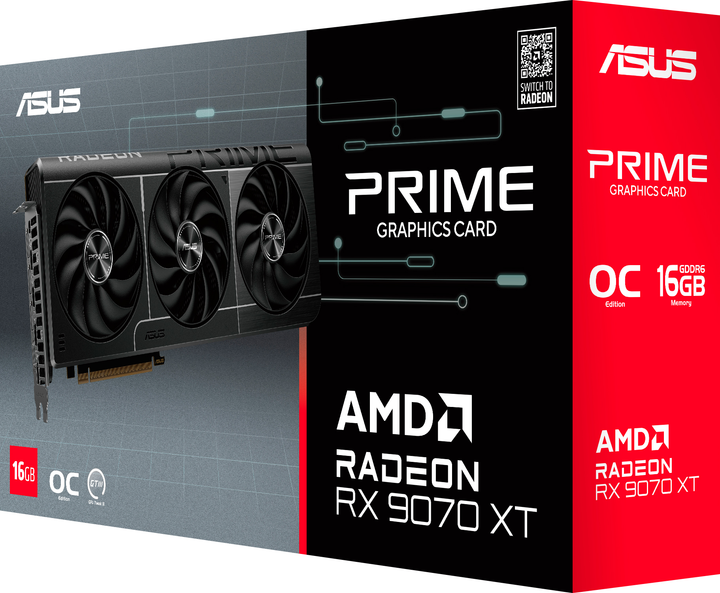 Відеокарта ASUS PCI-Ex Radeon RX 9070 XT PRIME OC Edition 16GB GDDR6 (256bit) (20000) (HDMI, 3 x DisplayPort) (PRIME-RX9070XT-O16G) - зображення 11