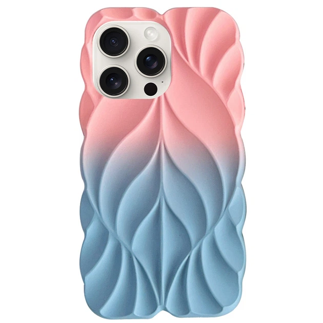 TPU чохол Leaf для Apple iPhone 15 Pro Max (6.7") Pink / Blue - Фото 1 TPU чохол Leaf для Apple iPhone 15 Pro Max (6.7") Pink / Blue - зображення 1