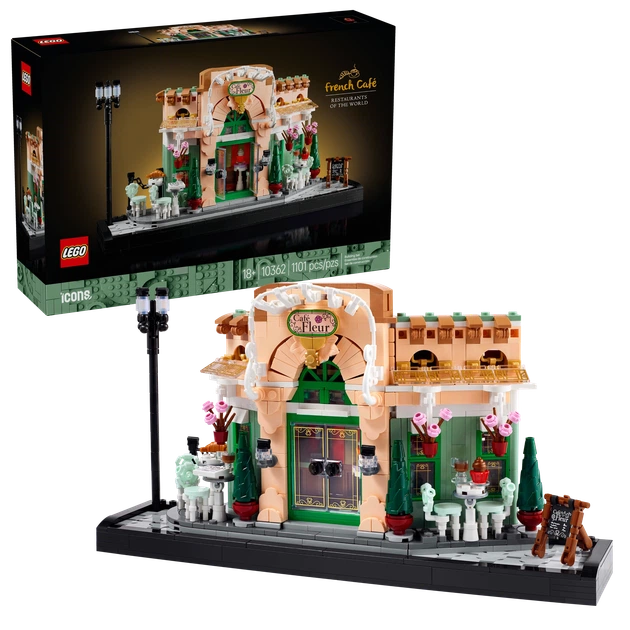 Конструктор LEGO Icons Французька кав'ярня 1101 деталь (10362) - Фото 12 Конструктор LEGO Icons Французька кав'ярня 1101 деталь (10362) - зображення 12