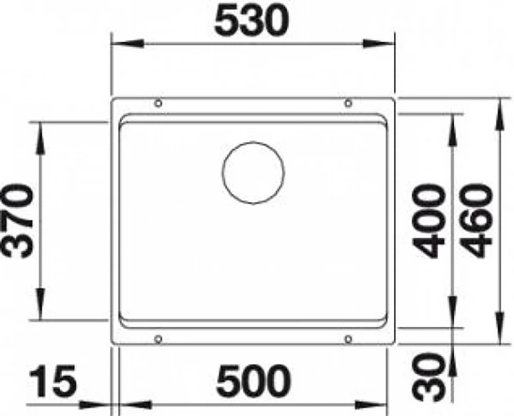 Кухонная мойка гранит BLANCO ETAGON 500-U (522227) антрацит + сливной гарнитур (234077) - изображение 3