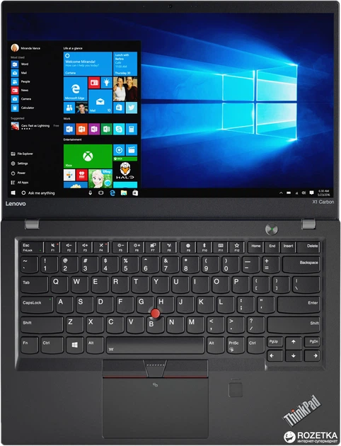 Ноутбук Lenovo ThinkPad X1 Carbon (5th Gen) (20HR0021RT) – фото