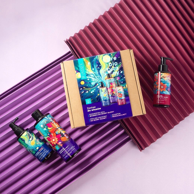 Набір для догляду за волоссям Vianek Hair Care Пребіотичний Шампунь 300 мл + Пілінг 150 мл + Лосьйон для шкіри голови 150 мл (5906657520449) - зображення 5
