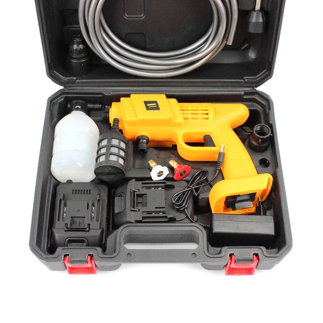 Аккумуляторная ручная мойка DeWalt DCPW560B 24V, 5Ah, 26bar, 230 л/час, 2 Li-Ion АКБ, зарядное устройство (АМ01-007) - изображение 10