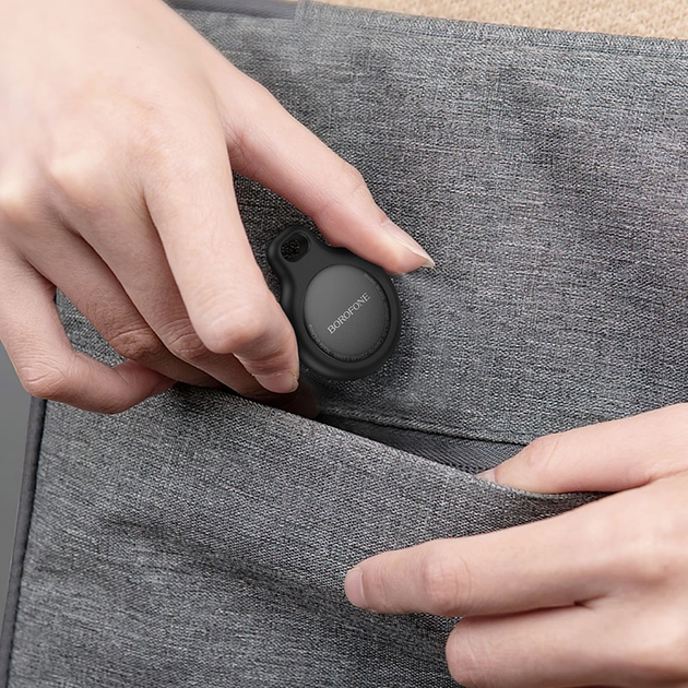 Трекер BOROFONE BC101 Exquisite smart positioning anti-lost device Midnight Black - изображение 5