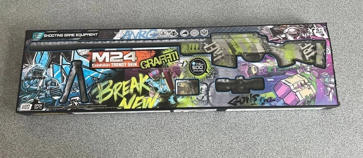 Игрушечная снайперская винтовка на орбизах M24 Зеленая – игрушки с