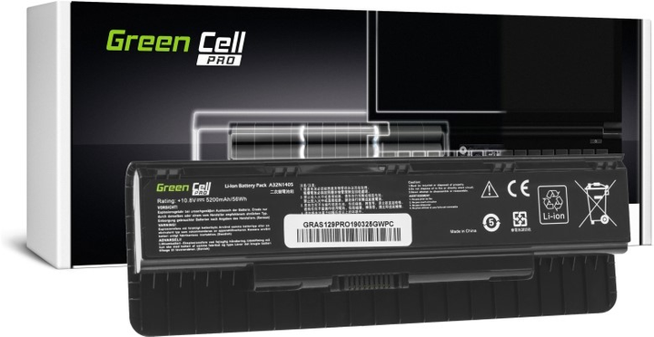 Акумулятор Green Cell A32N1405 для Asus Asus G551 10.8 V 5200 mAh (AS129PRO) - зображення 1