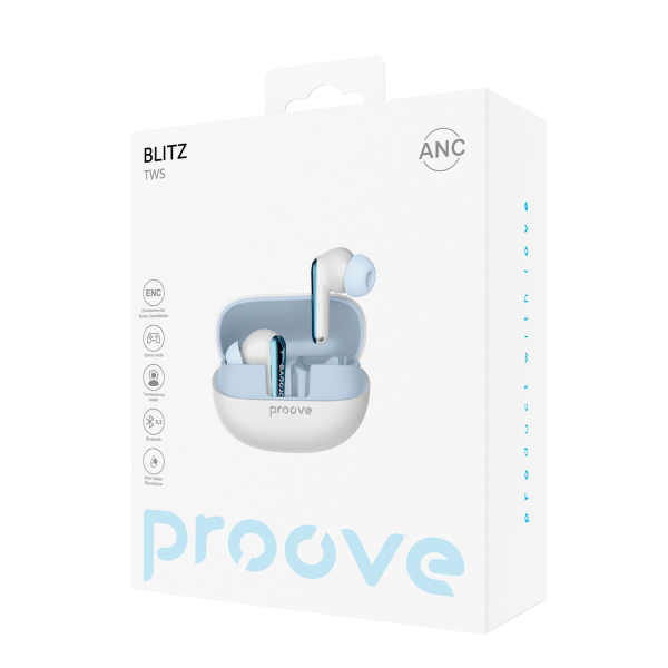 Навушники Proove Blitz TWS with ANC Blue - зображення 2