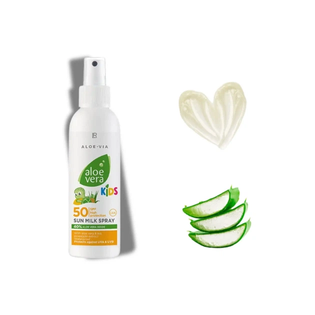 Солнцезащитное молочко-спрей для детей Aloe Via SPF 50, LR Health and Beauty, 150 мл - изображение 2