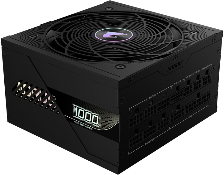 Блок живлення Gigabyte AORUS ELITE P1000W 80+ Platinum Modular PCIe 5.1 (rev. 1.1) Black (GP-AE1000PM PG5) - зображення 3