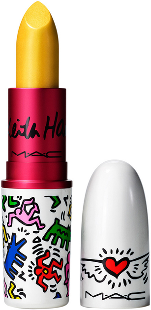 Szminka M.A.C Viva Glam X Keith Haring Longwear St. Marks Yellow 3 g (773602641918) - obraz 1