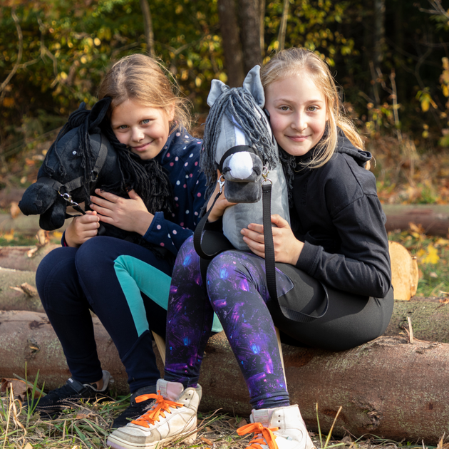 Великий кінь на палиці Hobby Horse Skippi з недоуздком і віжками Сірий (5906660867043) - зображення 10