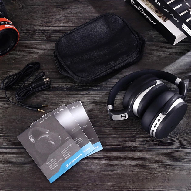 Навушники накладні Sennheiser HD 4.50BTNC Wireless ANC Bluetooth/NFC-модуль Чорний (1015-287-00) - зображення 7