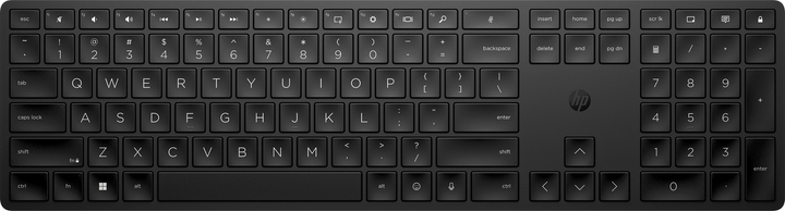 Клавіатура бездротова HP 455 Programmable Wireless Keyboard Black (4R177AA) (9CP227339Q) - Уцінка - зображення 1