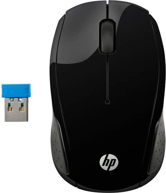 Миша HP 200 Wireless Black (X6W31AA) - Фото 2 Миша HP 200 Wireless Black (X6W31AA) - зображення 2