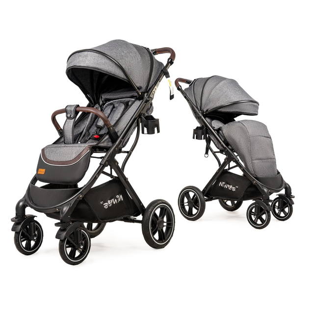 Прогулянкова коляска Ninos Nava, Grey, сірий - изображение 1