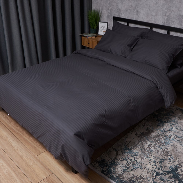 Постільний набір Moon&Star підковдра 200х220 + 2 наволочки 70х70 Satin Stripe Dark Serenity (MS-890000821) від Rozetka на платформі USKIDKA Акція на Постільний набір Moon&Star підковдра 200х220 + 2 наволочки 70х70 Satin Stripe Dark Serenity (MS-890000821) від Rozetka