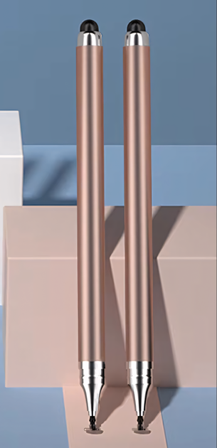 Стилус ручка 2в1 для всех сенсорных экранов Rose Gold - Фото 4 Стилус ручка 2в1 для всех сенсорных экранов Rose Gold - изображение 4