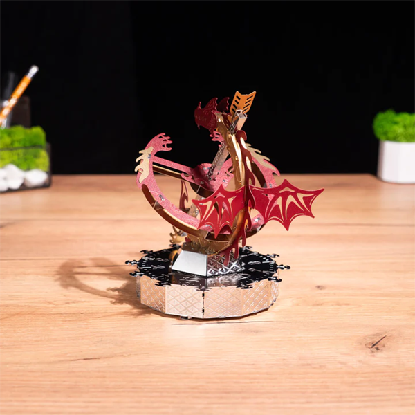 Колекційна модель-конструктор Metal Time Sun Chaser Dragon Stand Clock Сонячний годинник (AFK-MT025) AFK-MT025 94847 - зображення 9