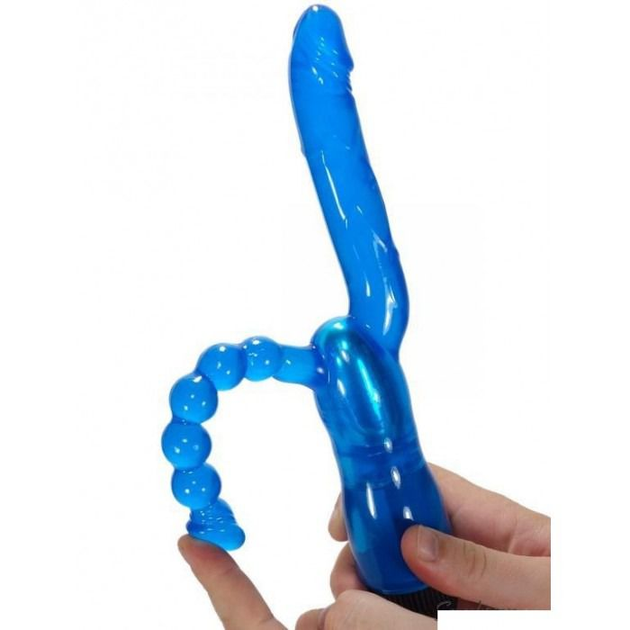 Двойной вибратор Seven Creation Xcel Double Penetrating Vibrator цвет голубой (10296008000000000) - изображение 3