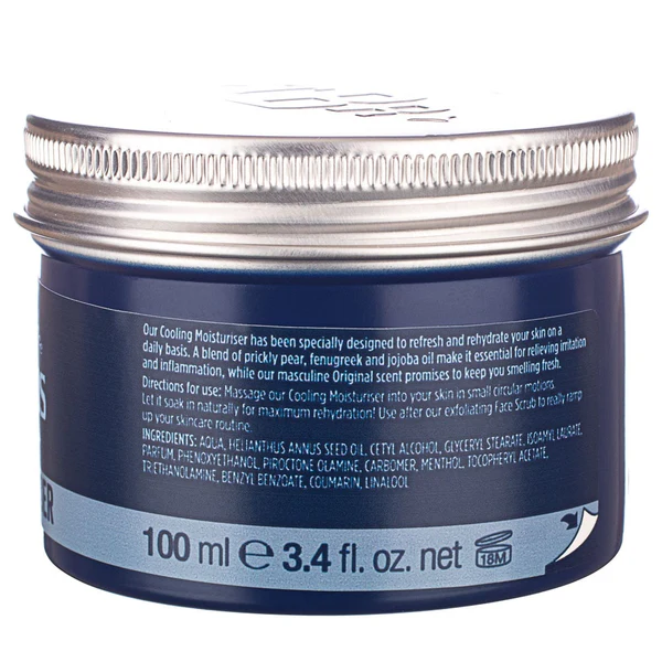 Чоловічий крем для обличчя The Bluebeards Revenge Cooling Moisturiser 100 мл - Фото 2 Чоловічий крем для обличчя The Bluebeards Revenge Cooling Moisturiser 100 мл - изображение 2