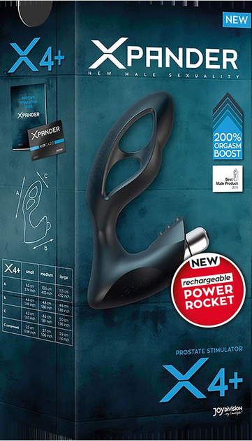 Вібромасажер простати Joy Division XPander X4 +, PowerRocket, Large (21434 трлн) - зображення 6