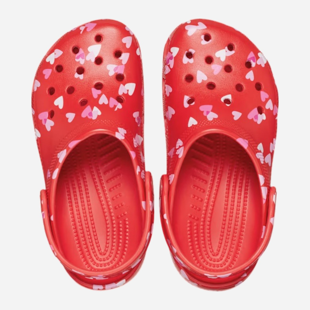 Chodaki dziecięce dla dziewczynki Crocs Classic Vday Clog Kids 209754-6ZR 29-30 (C12) Czerwone (198445107863) - obraz 4