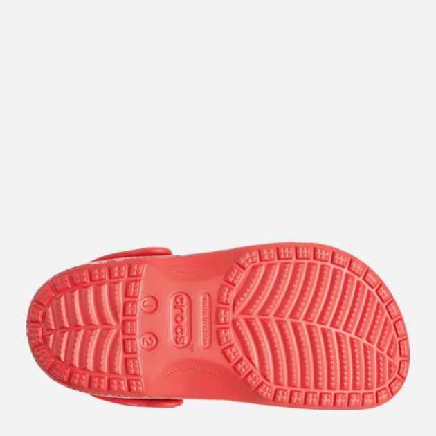 Chodaki młodzieżowe dziewczęce Crocs Classic Vday Clog Kids 209754-6ZR 36-37 (J46) Czerwone (198445107917) - obraz 6