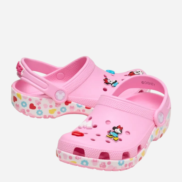 Дитячі крокси-сабо для дівчинки Crocs Classic Mickey Minnie Friends Clog Kids T 210894-90H 27-28 (C10) Рожеві (198445132766) - зображення 4