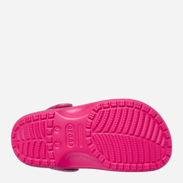 Дитячі крокси-сабо для дівчинки Crocs Classic Iridescent Glitter Clog Kids T 210985-6ZQ 22-23 (C6) Рожеві (198445120589) - зображення 6