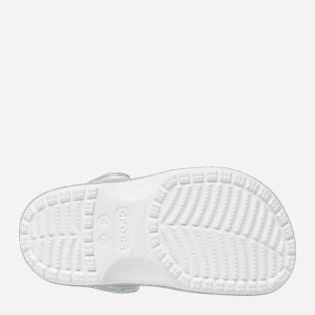 Chodaki dziecięce dla dziewczynki Crocs Classic Iridescent Glitter Clog Kids 210986-100 30-31 (C13) Srebrne (198445120640) - obraz 6