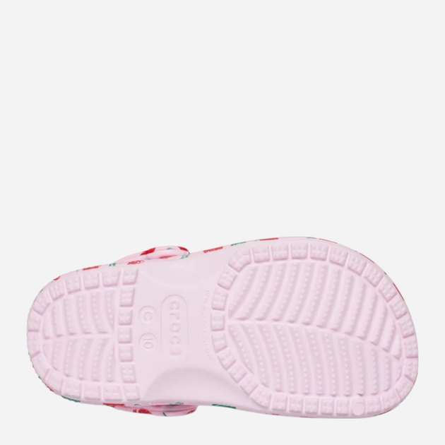 Дитячі крокси-сабо для дівчинки Crocs Classic Fresh Fruits Clog Kids T 211170-6ZW 25-26 (C9) Рожеві (198445126741) - зображення 4