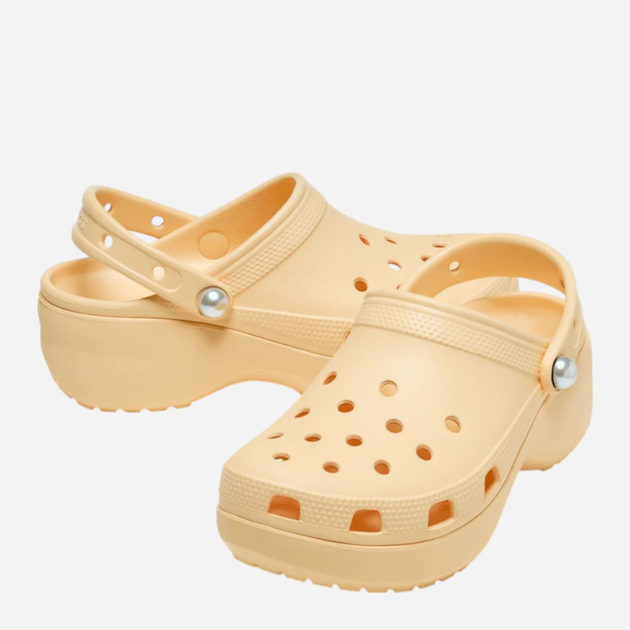 Chodaki damskie Crocs Classic Platform Pearl Clog 211231-78Z 37-38 (W7) Żółte (198445137402) - obraz 3