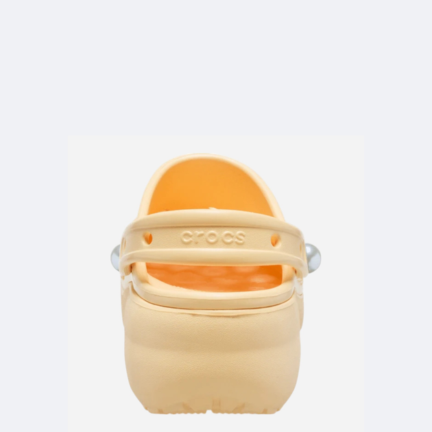 Жіночі крокси Crocs Classic Platform Pearl Clog 211231-78Z 39-40 (W9) Жовті (198445137426) - зображення 5