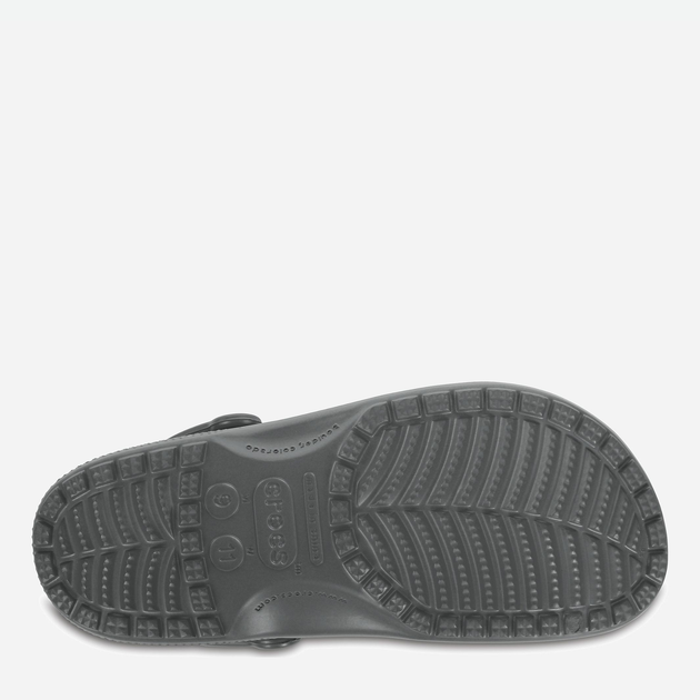 Жіночі крокси Crocs Classic 10001-0DA 37.5 (M05/W07) Темно-сірі (191448101753) - зображення 5