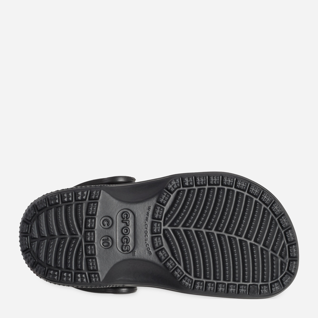 Дитячі крокси-сабо для хлопчика Crocs Classic Kids Clog T 206990-001 25-26 Чорні (191448732896) - зображення 5
