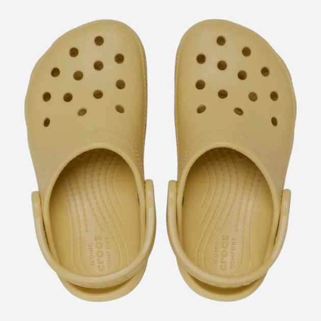 Дитячі крокси-сабо для хлопчика Crocs Classic Kids Clog T 206990-209 25-26 (C9) Бежеві (196265875658) - зображення 4